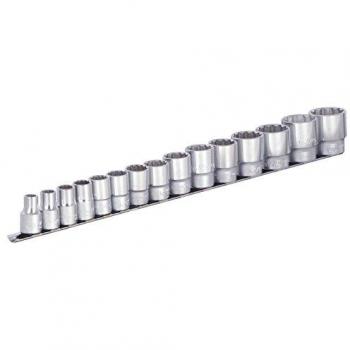 Juego de llaves de vaso con soporte Unior 15 piezas
