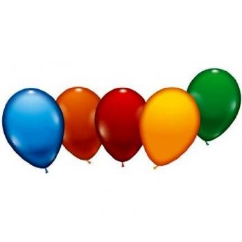 Karaloon 8 Heliumballons, 23-25 cm, farblich gemischt