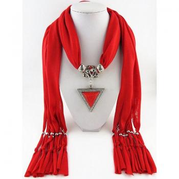 Écharpe avec Gland et Pendentif HONGHUACI