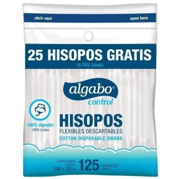 Hisopos Flexibles Algabo Control – 125 Paquetes