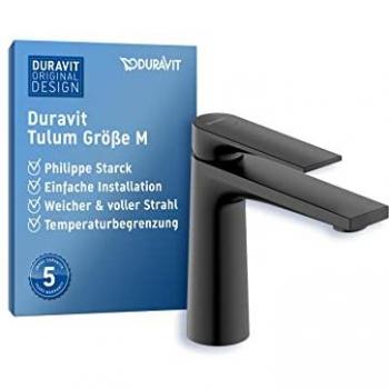 Tulum Starck Lavabo 16.5 cm sin bonde negro mate Duravit