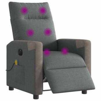 Massagesessel VidaXL – Dunkelgrau, elektrisch betrieben, Stoffbezug