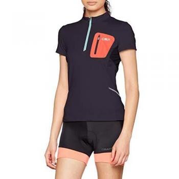 CMP Grayscale Half‑Zip T‑Shirt for Female – XS