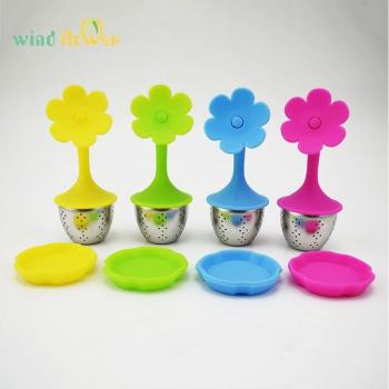 4-Color Tea Infuser with Drip Tray