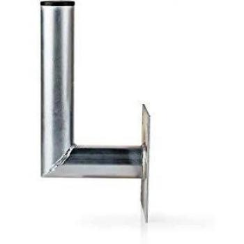 Galvanised Steel Satellite Dish Pole Bracket – 15 cm, 48 mm Wall Facia