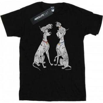Men's 101 Dalmatians Pongo Perdita XL T-Shirt (White)