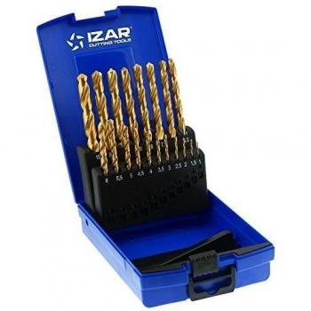 Broca Met Hss 01-10 Mm 19pz Titanio 1466 Izar