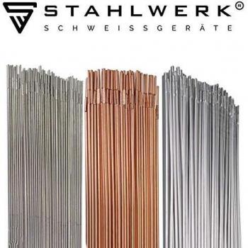 Lot de Baguettes ER70S‑G3 – Stahlwerk – Aluminium 2,5 mm / 2,4 mm × 500 mm (0,8/1 kg)