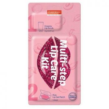 PureDerm Smooth Lip Bundle: 2g Scrub + Sheet