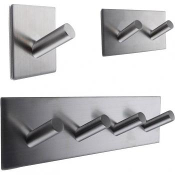 Montaje en pared de ganchos multiusos E2S ½″ de acero inoxidable