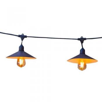 VINTY Light Connectable : Guirlande lumineuse noire acier, 62 m
