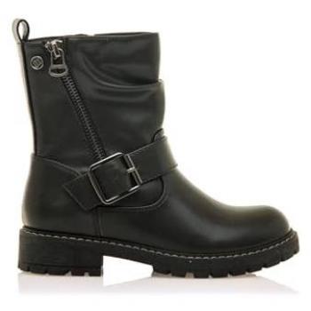 Mustang Kids para mujer/niña. 49004 Botines Alaska Negro (34), 1 a 3cm, Cremallera, Casual, moda infantil