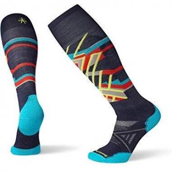 Smartwool PhD Ski Medium Pattern Chaussettes Homme, Deep Navy