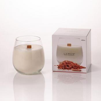 Bougie parfumée Sandalwood 400 ml mèche en bois
