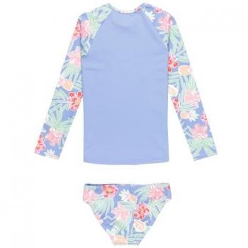 Roxy Funktionstop Tropical Story Komplettset: T-Shirt & Badehose (Blau, ERLWR03330)