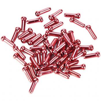 Aluminium fietsaccessoires: 30x legering rem/shifter binnenkabel tips + eindkap krimpt, ideaal voor MTB-fietsen