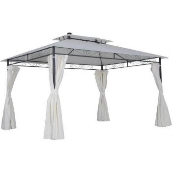 Livotion Licht-Pavillon 300 × 400 cm – Naturfinish, 401 × 260 × 303 cm