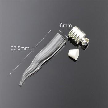 6mm Glass Bottle with Silver Cap for Rice Art