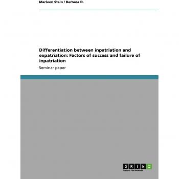 Differentiation between inpatriation and expatriation: Factors of success and failure of inpatriation