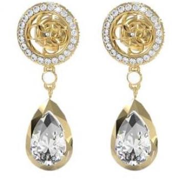 Orecchini Guess 4G Light Dorati con Pietre