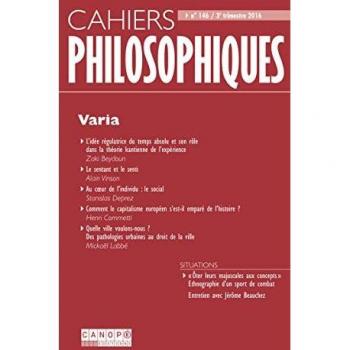 Cahiers philosophiques, n. 146 (3/2016)  varia