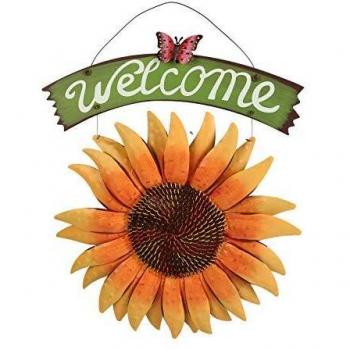 Butterfly Sunflower Front Door Decor