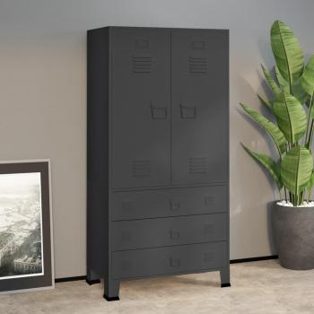 Armadio Metallo Antracite 90x50x180 cm