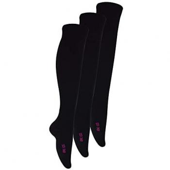 School‑Ready Bamboo Knee Highs – Pack of 3 (Plain)
