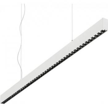 Ideal Lux LED Decorative Linear Straight Bar Pendant White, 3000K