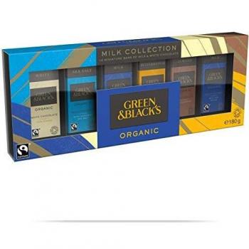 Green & Black's Organic Milk Chocolate Miniatures Assorted Collection 0401148 Pack of 12 151207