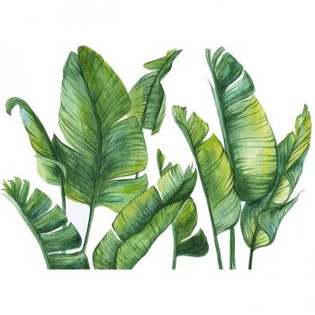 Calcomanía de Hojas Tropicales