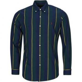 Polo Ralph Lauren Camicia Classica a Maniche Lunghe Blu Taglia L