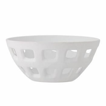 Stengods Skål Foligno Vit – Bloomingville 26 cm