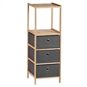 San Ignacio Collezione Kipit: Scaffale 2‑Riviste 3‑Cassetti Grigio