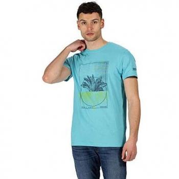 T-Shirt 100% Coton Biologique Cline IV Polos Vests Homme Maui Blue FR: M Regatta