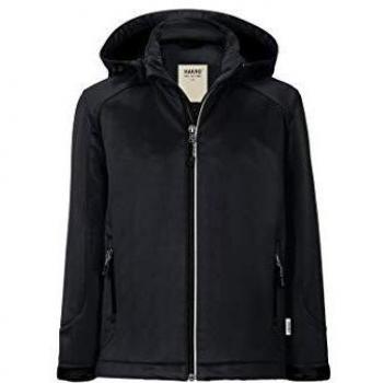 Hakro Junior Softshell Jacke Nelson – Schwarze Variante, Modell HK630