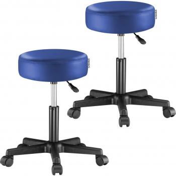 Rueda y Regula: Taburetes Azules Set 2, 35 cm Ø