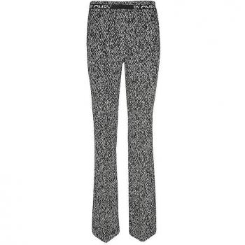 Cambio Flared Fit Blumenhose Grau für Damen 34/L34