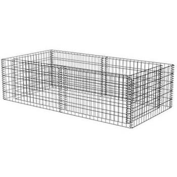 VidaXL Gabion Planter Galvanized Steel 180x90x50 cm