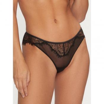 Twinset Nocturno – Slip Brasiliano in Pizzo e Tulle Nero, Taglia I