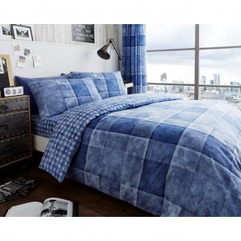Reversible Duvet Quilt Cover Bedding Set Single Double King Size With Pillowcase