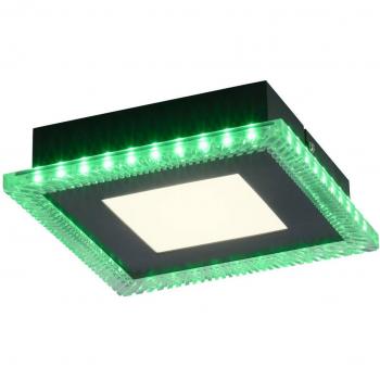 Éclairage plafonnier LED Acri RVB/CCT avec télécommande 20x20 cm