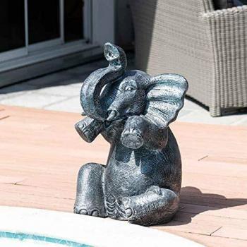 Wanda Collection éléphant gris 80 cm jardin