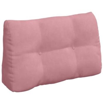 Coussin de Dos en Velours Rose 80 x 24 x 50 cm