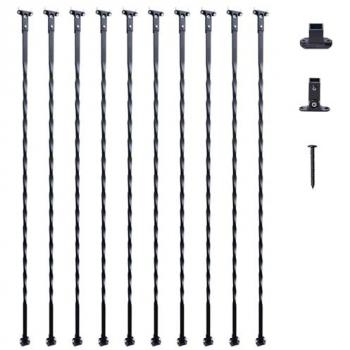 VEVOR 44 Satin Black Stair Baluster Set