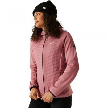 Regatta Anderson Women’s Pink Waterproof Hybrid Baffled Coat – 22 inch