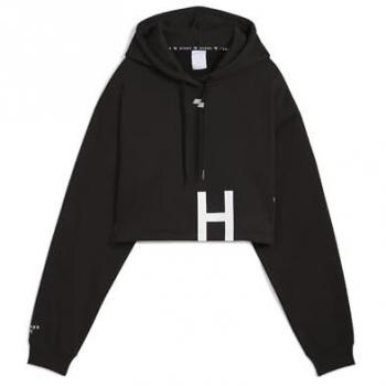 Women's Heavyweight Black Hoodie – PUMA × HYROX – Size S