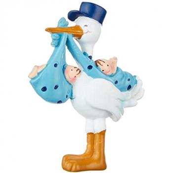 Set de Gemelos Cigueña Amorosa: Pit o Pita con Imán y Anilla 8 cm (12 unidades)