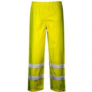 Oxford Weave 300D Class 1 Hi Vis Trousers, Yellow with 32 Inseam