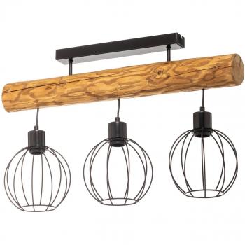BRITOP Karou 3-Bulb Pendant Light, Rustic Brown